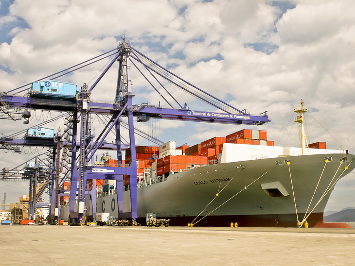 No Brasil portos e terminais movimentam 491 milhões de toneladas no primeiro semestre