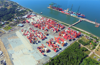 Em Santa Catarina Porto Itapoá registra 14% de aumento no volume de contêineres em 2019