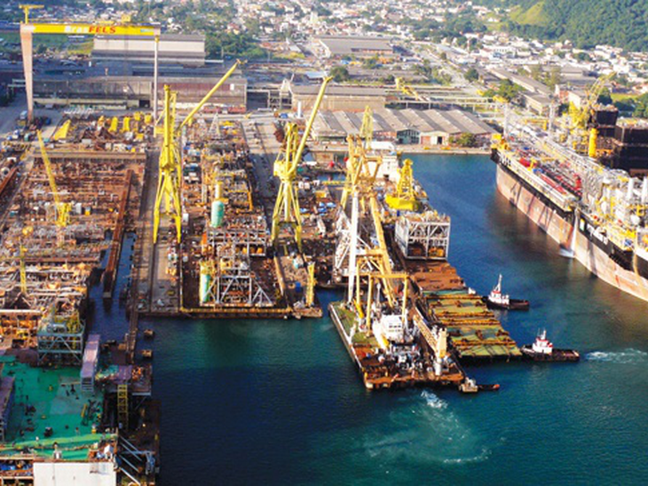 Chega ao estaleiro Brasfels a P-69 para integração dos módulos, a FPSO será instalada no campo de Lula Extremo Sul