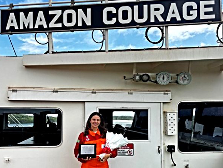 Alcoa e Posidonia reforçam avanços na equidade de gênero com primeira comandante mulher na rota Alumar–Juruti