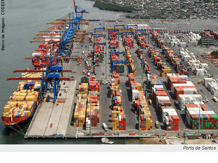 Portos e terminais do Brasil movimentam 412 milhões de toneladas no 1º semestre de 2011