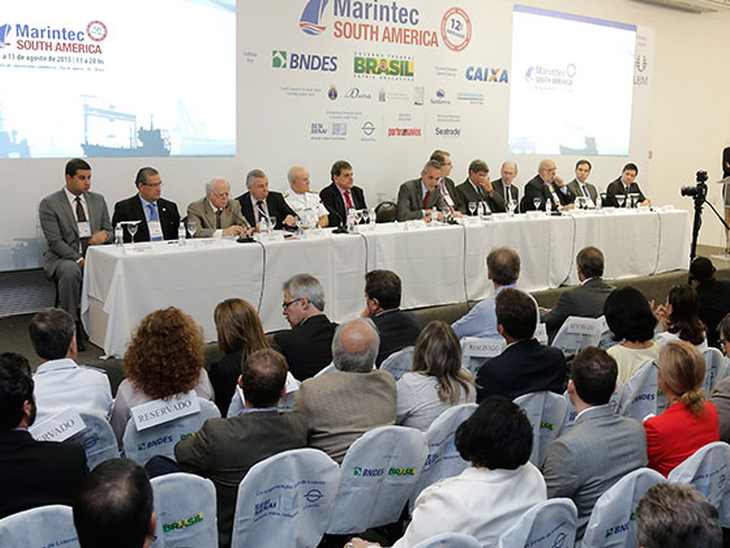 Lideranças governamentais, setoriais e empresariais abriram a 12ª edição da Marintec