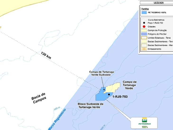 Descoberta no campo Sudoeste de Tartaruga Verde na BC, é divulgado pela Petrobras 