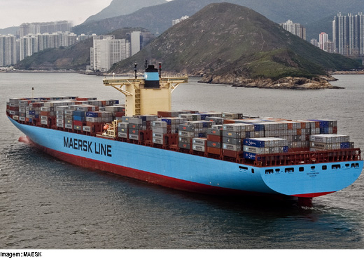 Maersk Line começa a trazer para o país seus meganavios
