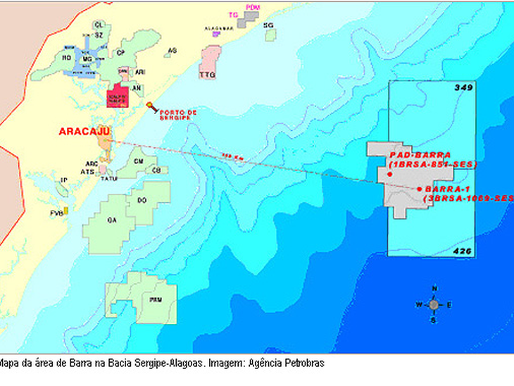 Petrobras conclui a perfuração de poço na área de Barra, na Bacia Sergipe-Alagoas