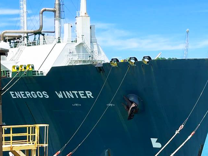 Navio Energos Winter irá operar no terminal Gás-Sul em 2024