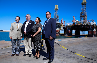 Representantes do Porto da Antuérpia e autoridades da Bélgica visitam Porto do Açu