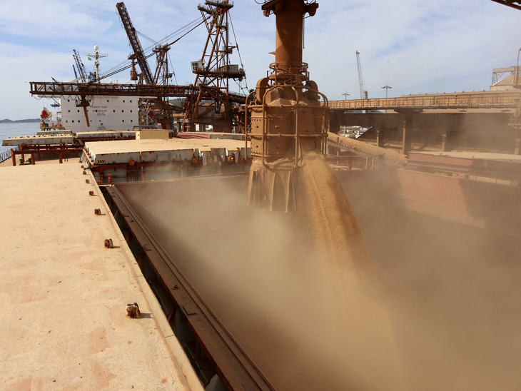 Número de navios para soja em março salta mais de 40%; chuva desafia