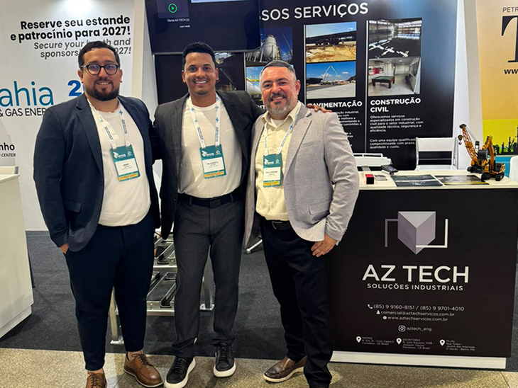 AZ-TECH apresenta soluções de engenharia industrial no Sergipe Oil & Gas 2026