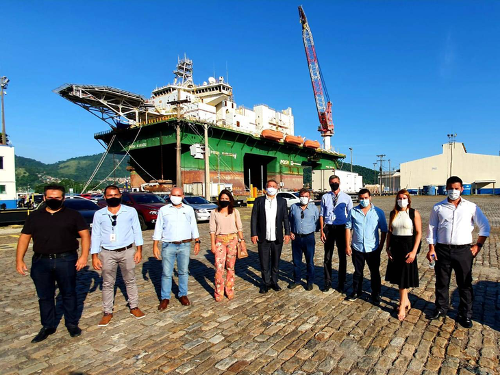 Renovação do arrendamento do terminal do Porto de Angra dos Reis é tratada em visita técnica da Secretaria de Portos