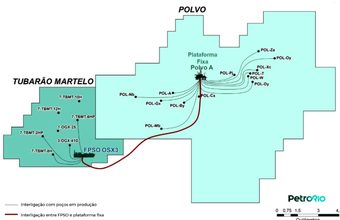 PetroRio adquire FPSO OSX-3 e fica com 80% do campo Tubarão Martelo na Bacia de Campos