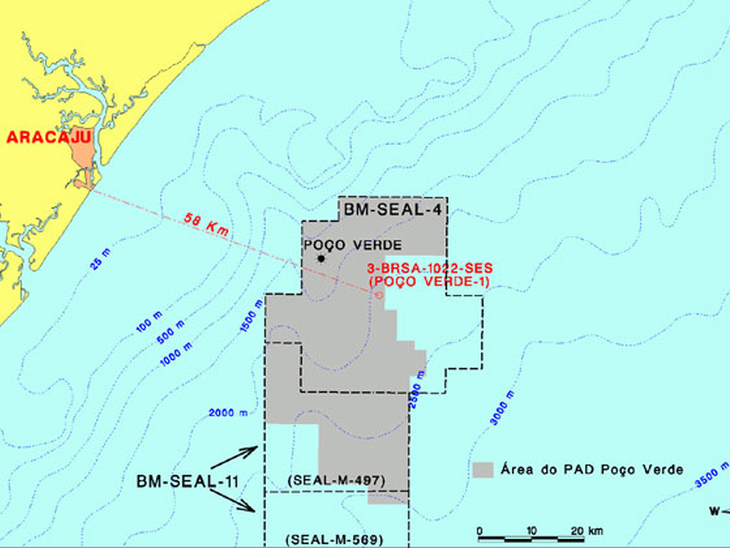 Petrobras descobre nova acumulação de petróleo na Bacia de Sergipe