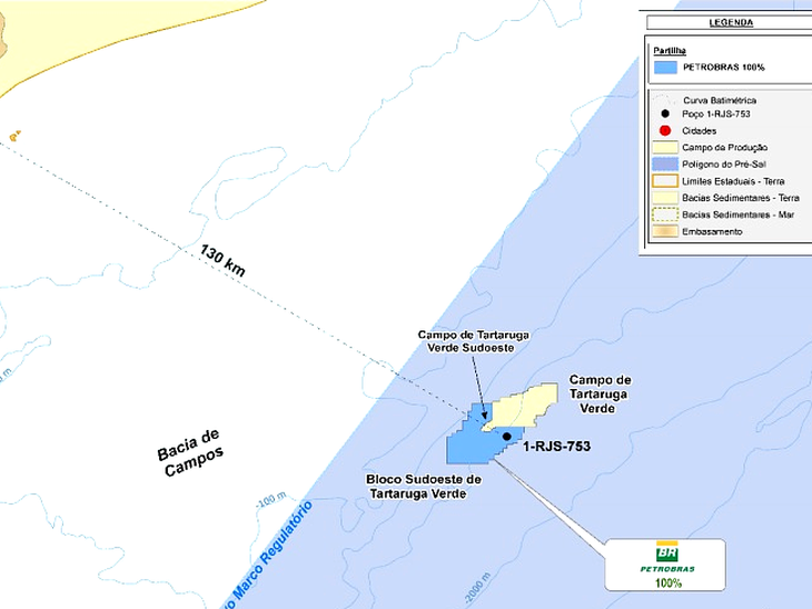 Descoberta no campo Sudoeste de Tartaruga Verde na BC, é divulgado pela Petrobras 