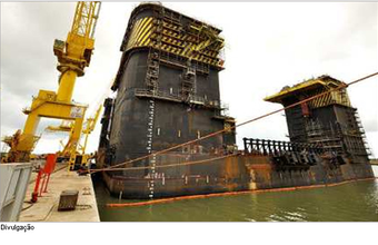 Casco da P-55 chega ainda este mês no Porto de Rio Grande