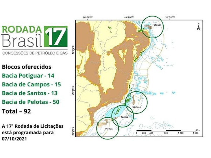 Oito empresas inscritas até o momento para a 17ª Rodada de Licitações