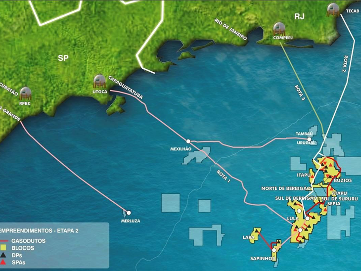 Acordo para escoamento e processamento de gás natural do pré-sal da Bacia de Santos é assinado pela Petrobras