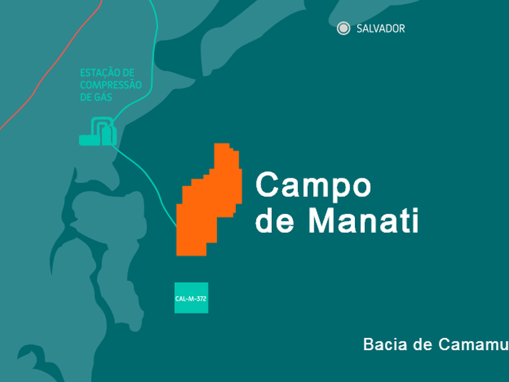 Colocado à venda o campo de Manati na Bacia de Camamu (BA)