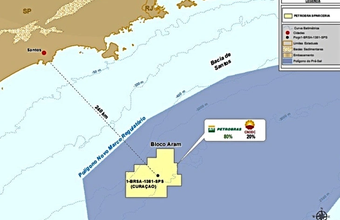 Poço localizado no Bloco Aram na Bacia de Santos apresenta potencial de exploração