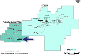 Poço TBMT-10H no campo de Tubarão Martelo inicia produção, divulga PetroRio