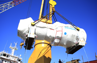 GNA recebe primeira turbina da Siemens para a UTE GNA I