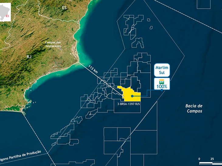 Nova descoberta de petróleo no pré-sal da Bacia de Campos