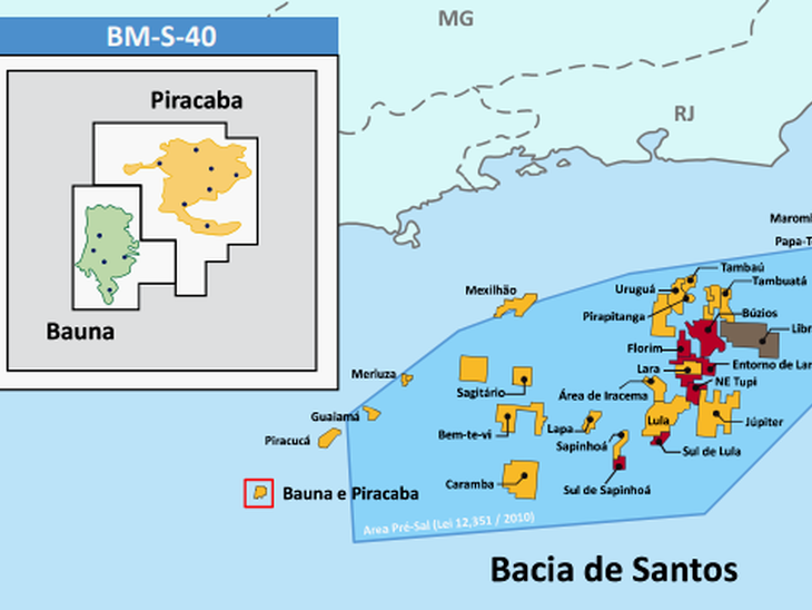Campo de Baúna, na Bacia de Santos é colocado à venda