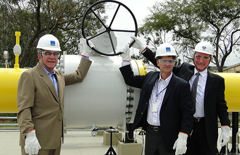 Secretaria de Energia e Comgás inauguram gasoduto