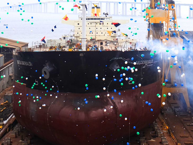 Transpetro lança ao mar navio Anita Garibaldi 