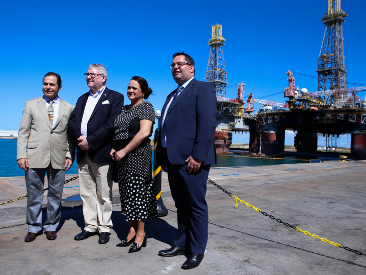 Representantes do Porto da Antuérpia e autoridades da Bélgica visitam Porto do Açu