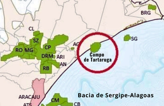 Petrobras coloca à venda sua participação minoritária de 25% no Campo de Campo de Tartaruga na Bacia Sergipe-Alagoas