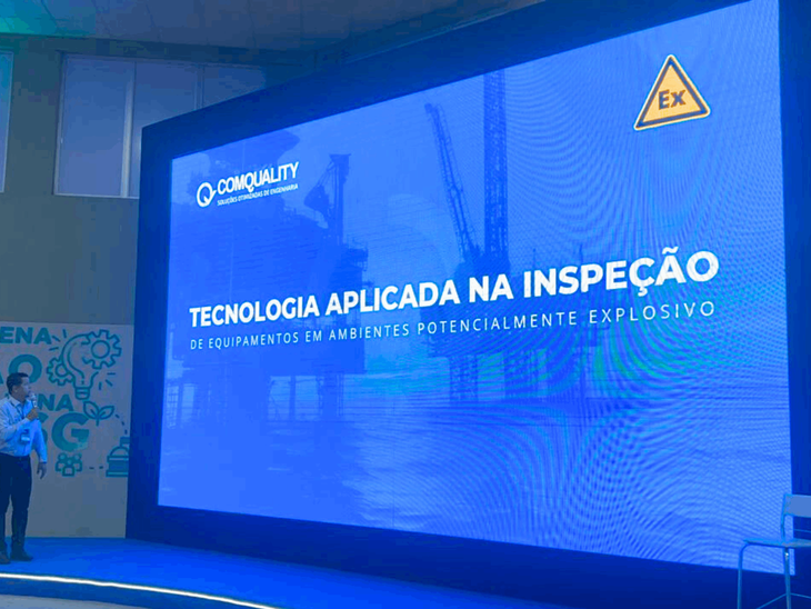 Comquality Engenharia apresenta solução inovadora na Inspeção de Equipamentos em ambientes potencialmente explosivos no Sergipe Oil and Gas.