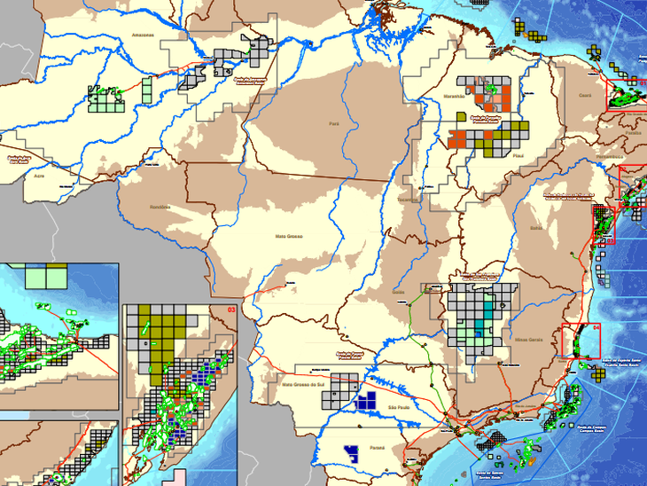 Áreas disponíveis no onshore e no offshore em oferta permanente foram divulgadas a partir de ontem, 30/11