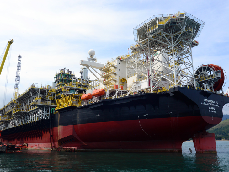 FPSO Cidade de Caraguatatuba chega ao pré-sal na Bacia de Santos
