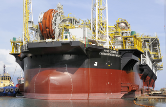 FPSO Cidade de Caraguatatuba chega ao pré-sal no Campo de Lapa, BS