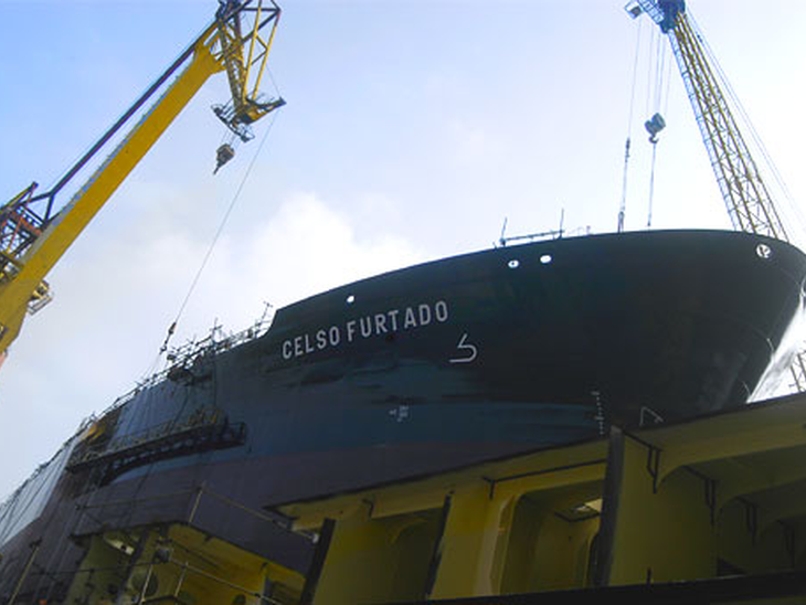  Primeiro navio construído no Rio para o Promef é lançado ao mar hoje