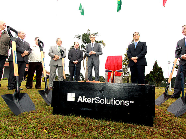 Aker Solutions inaugura pedra fundamental de nova planta no Paraná