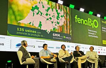 Necta destaca biometano como alternativa ao diesel durante a Fenasucro & Agrocana