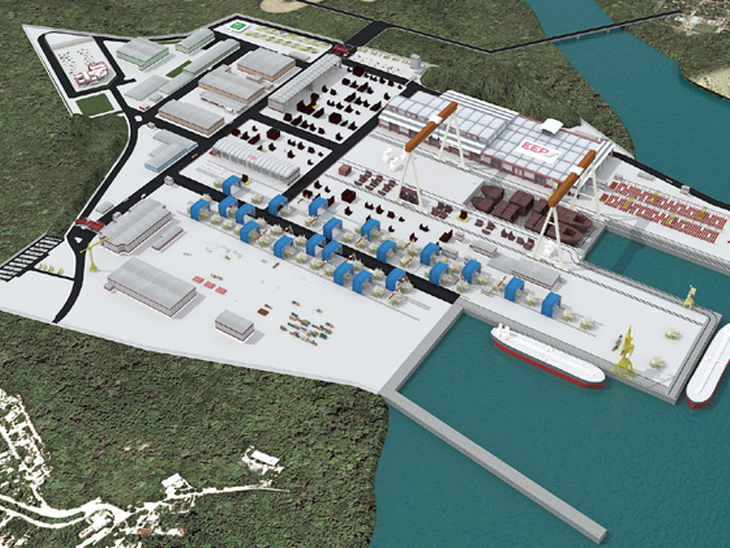 Dilma lança pedra fundamental do Estaleiro Enseada do Paraguaçu