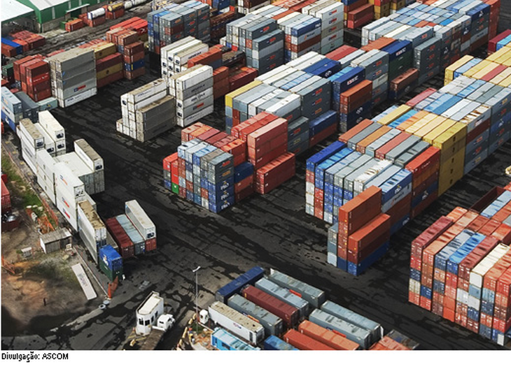 Movimento de cargas portuárias cresceu 7,7% no primeiro trimestre