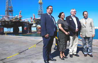 Representantes do Porto da Antuérpia e autoridades da Bélgica visitam Porto do Açu
