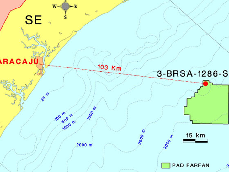 Petrobras conclui poço na Bacia de Sergipe e bate recorde de profundidade