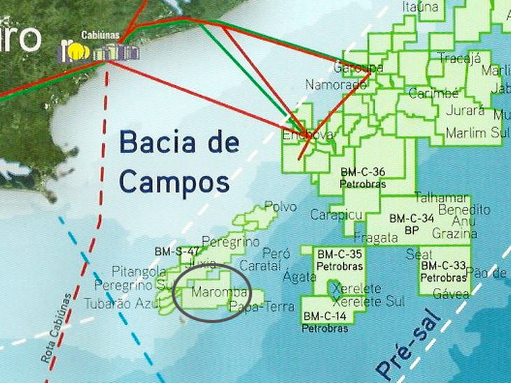 Campo de Maromba na Bacia de Campos colocado à venda