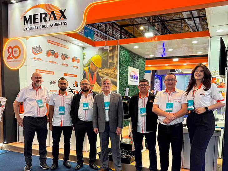 Merax marcou presença na Fenasan 2025 com equipamentos para manutenção e instalação de redes de água e esgoto Merax marcou presença na Fenasan 2025 com equipamentos para manutenção e instalação de redes de água e esgoto