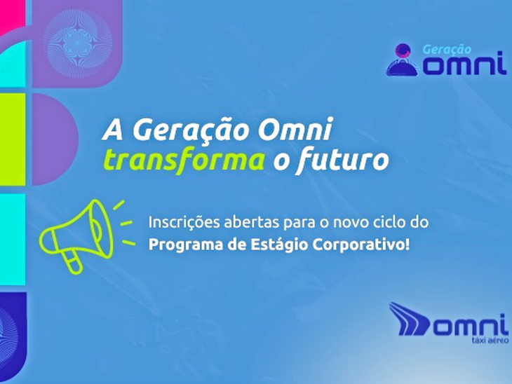 Omni Taxi Aéreo lança programa de estágio "Geração Omni"