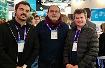 Presidente da PortosRio, Francisco Martins, e Diretor do Parque Tecnológico Itaipu, Irineu Colombo, exploram possibilidade de parceria durante evento MWC-4YFN, em Barcelona