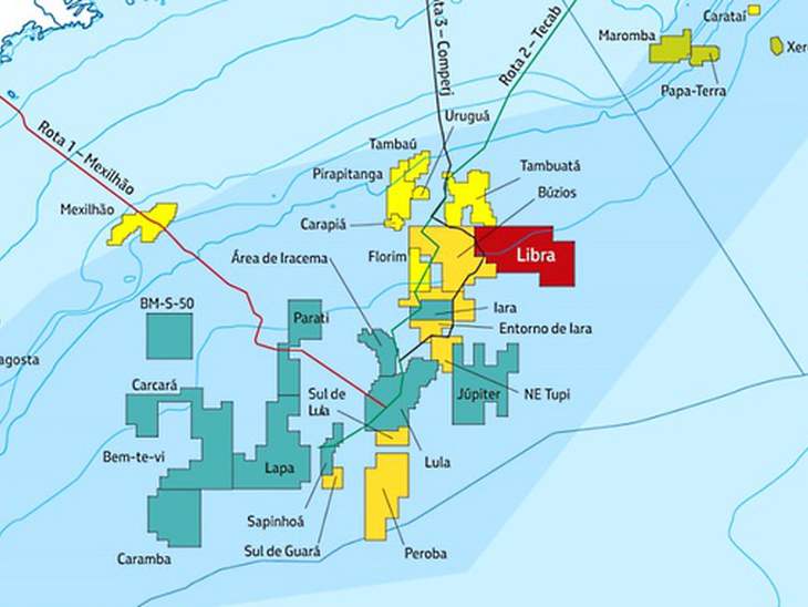 Área Sudeste do bloco de Libra, na BS é devolvida pela Petrobras à ANP