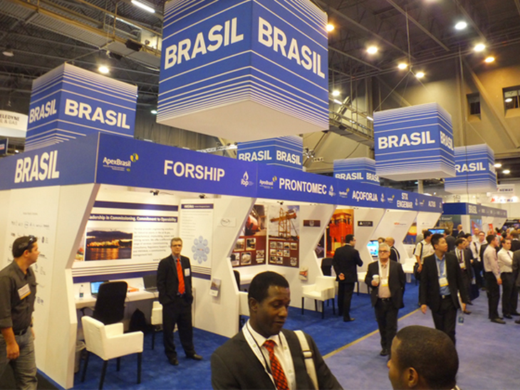 Brasileiros marcam presença na feira