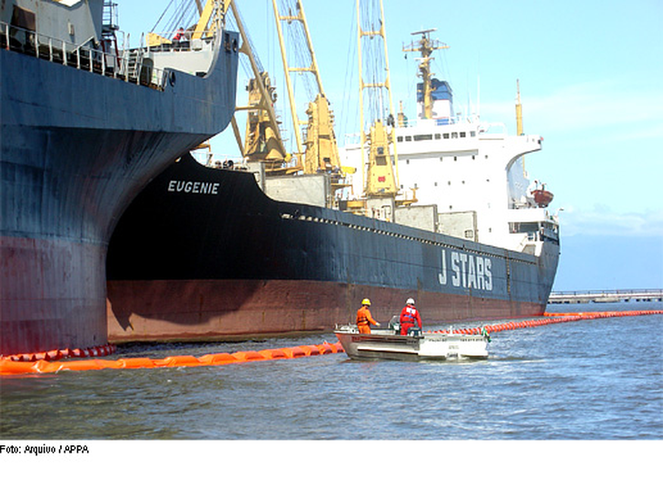 Portos paranaenses terão plano de combate à poluição por óleo