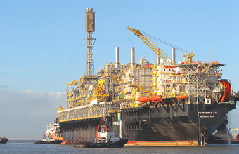 FPSO P-74 chega ao campo de Búzios, no pré-sal da Bacia de Santos