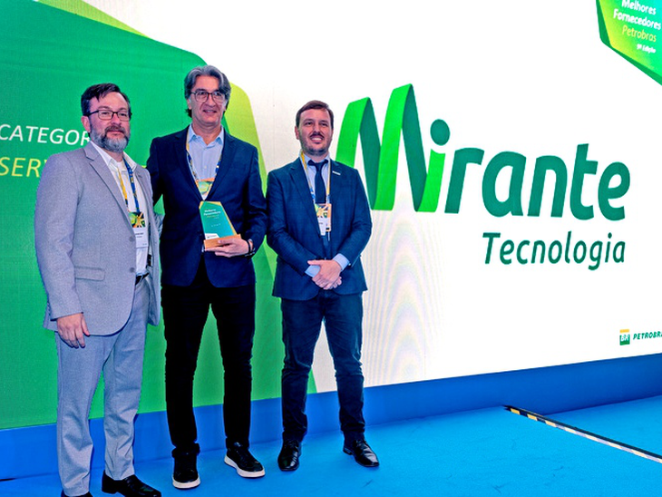 Mirante Tecnologia vence prêmio da Petrobras de melhor fornecedora de TI e comunicação pelo 2º ano consecutivo